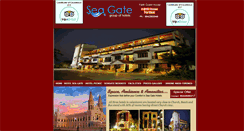 Desktop Screenshot of hotelseagate.co.in